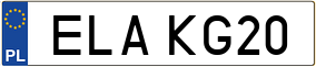 Trailer License Plate